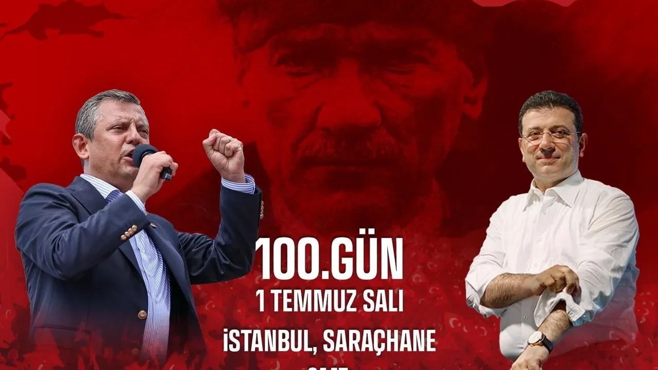 Özgür Özel Saraçhanede büyük miting düzenliyor