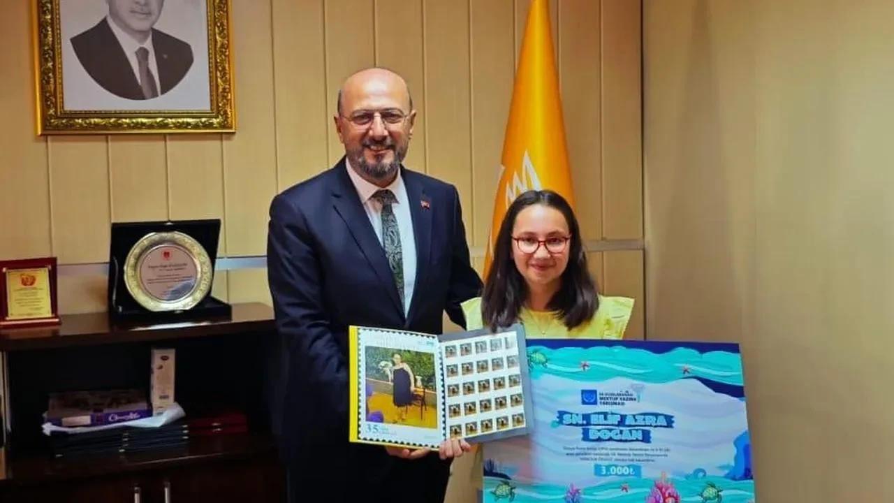 Çorumlu Elif Azra mektup yarışmasında Türkiye derecesi kazandı
