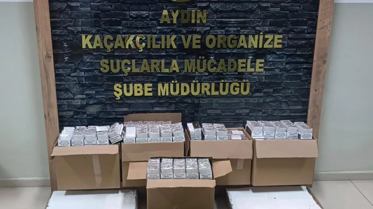 Aydın Efeler ilçesinde 77 bin makaron yakalandı