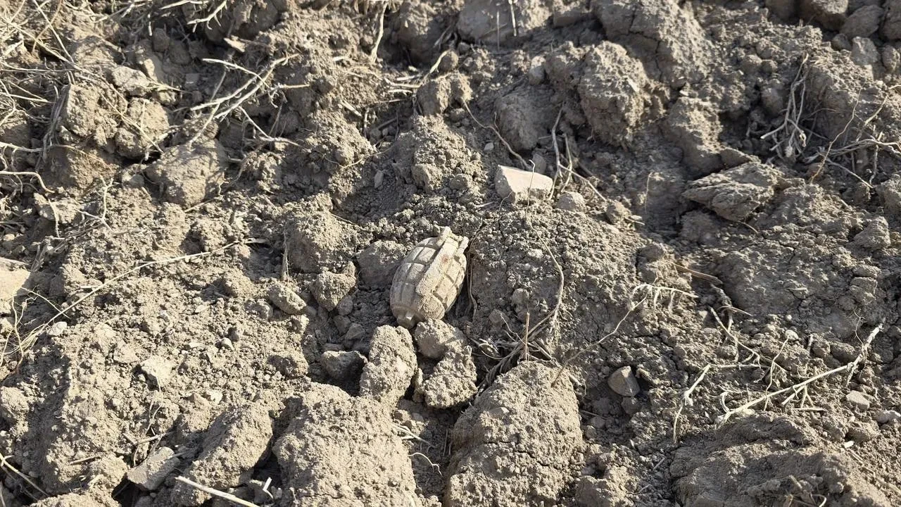 Haymana tarlasında Sakarya Savaşından kalan bombayı buldu