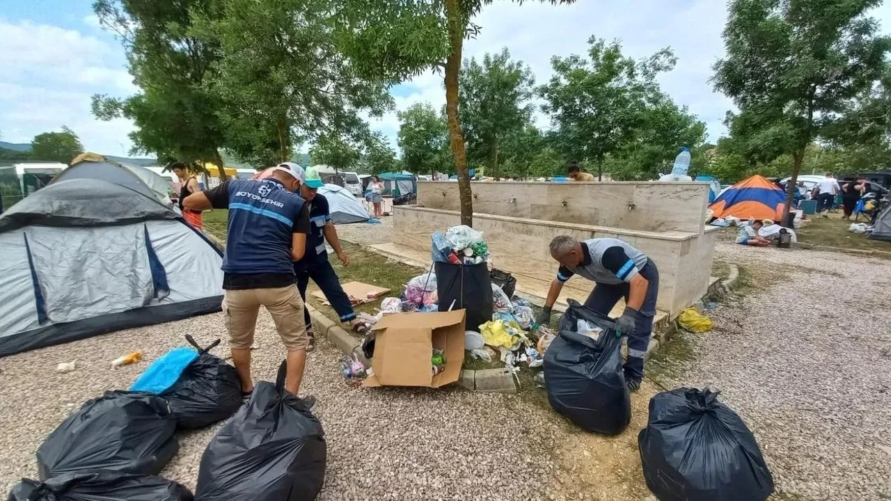 Kocaeli Mavi Bayraklı plajlar bayramda tertemiz oldu
