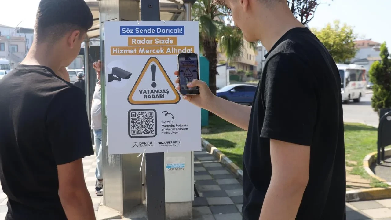 Darıca Belediyesi QR kodlu vatandaş görüşü topluyor