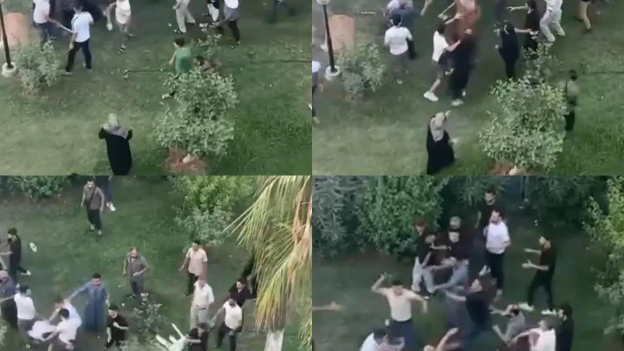 Mersin sitesinde yabancı gruplar sopalı kavgaya tutuştu