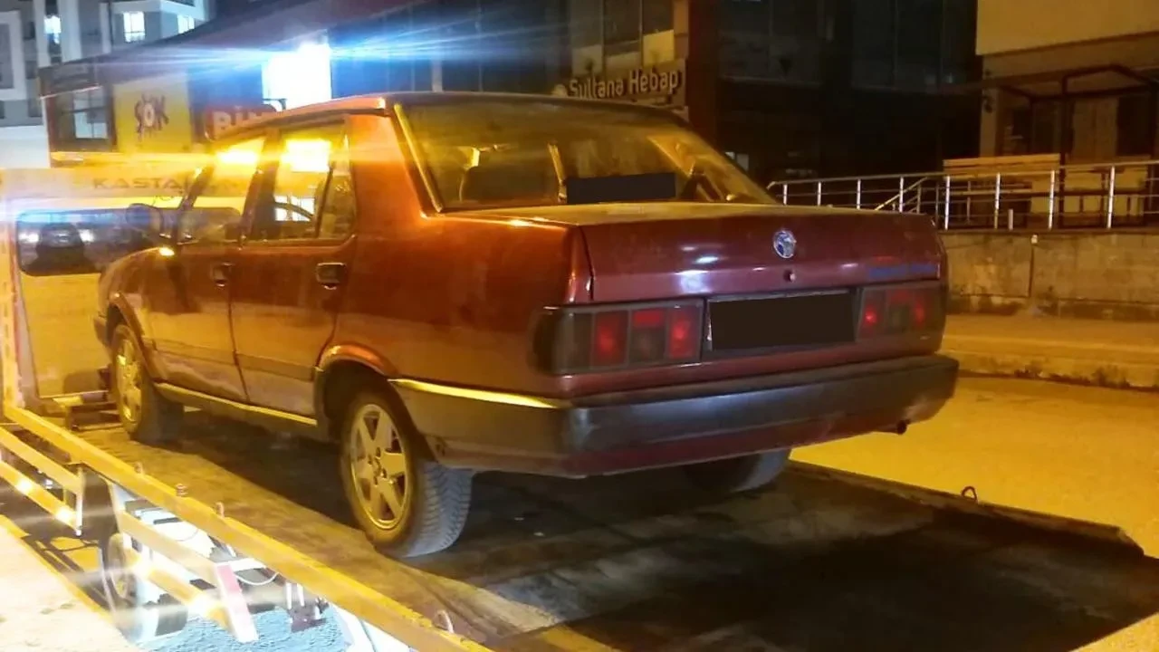 Kastamonuda drift yapan ehliyetsiz sürücü yakalandı