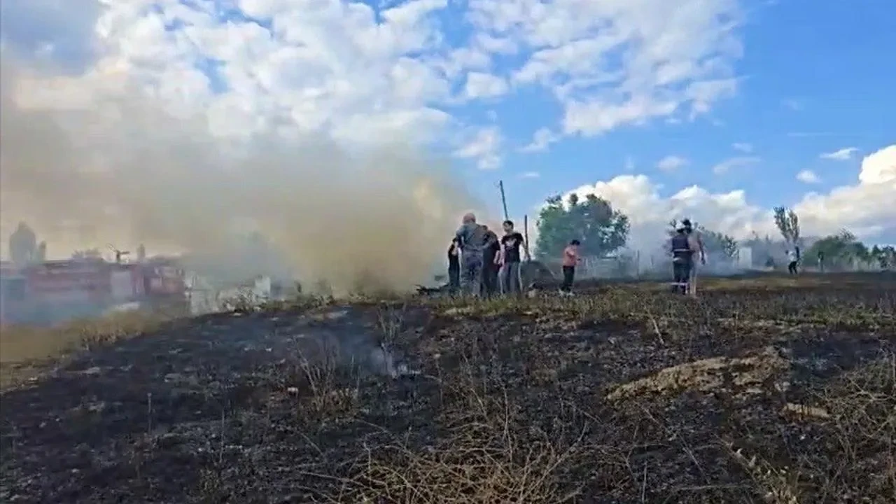 Çorumda tarla yangını şüphelisi 96 saatte yakalandı