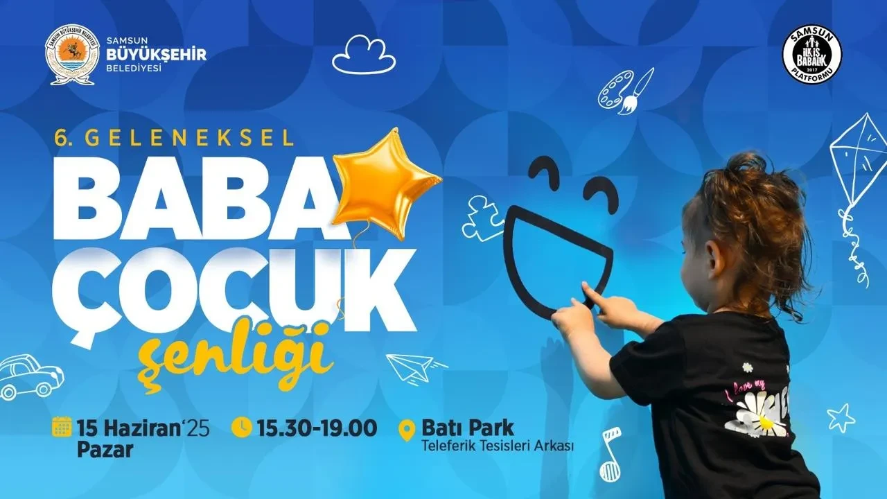 Babalar ve çocuklar Samsun Batı Parkta buluşuyor