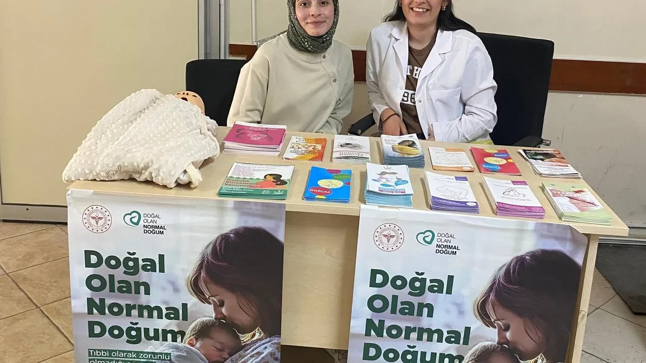 Hisarcık Devlet Hastanesinde normal doğum standı kuruldu