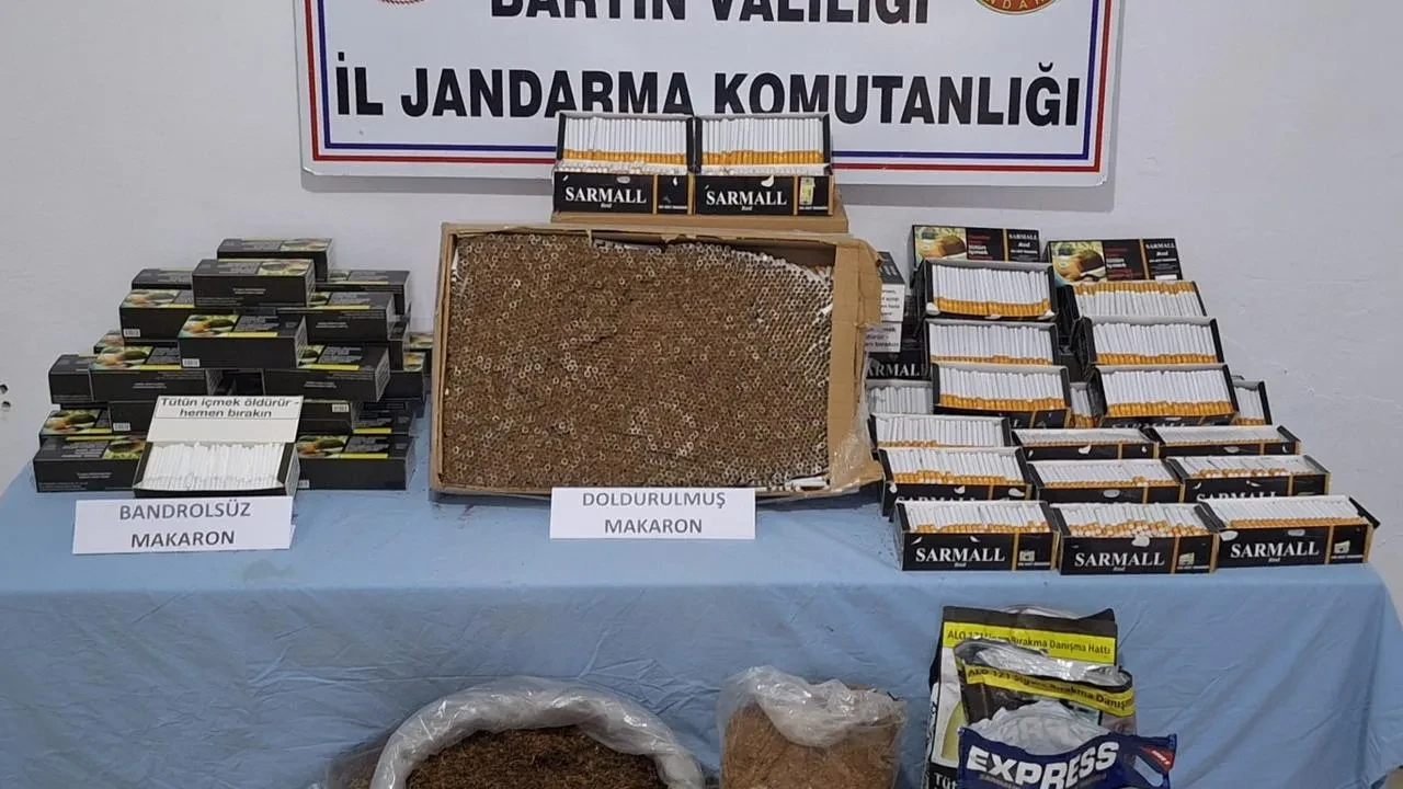Bartın Ulus ilçesinde kaçak tütün operasyonu düzenlendi