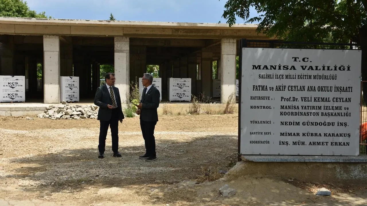 Salihli hayırseverlerinden eğitime iki yeni anaokulu geliyor