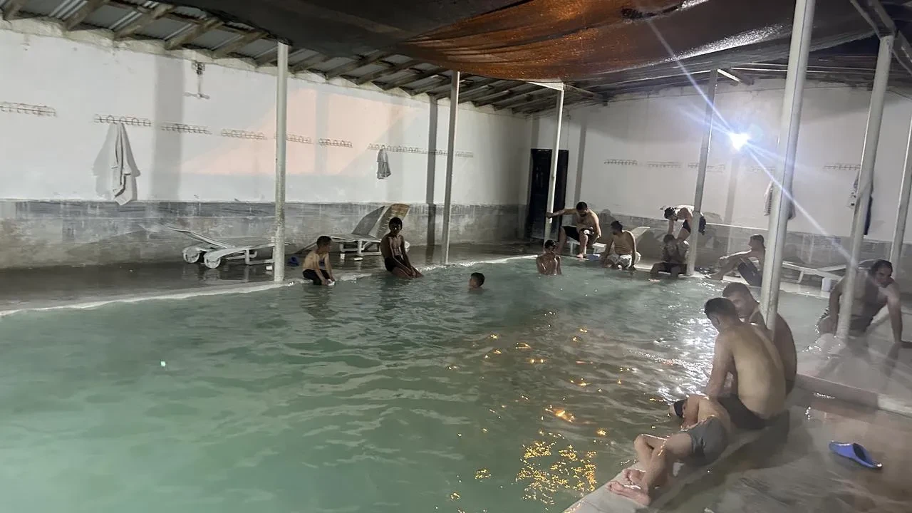 Diyadin kaplıcaları bayram sonrası ziyaretçilerini ağırlıyor