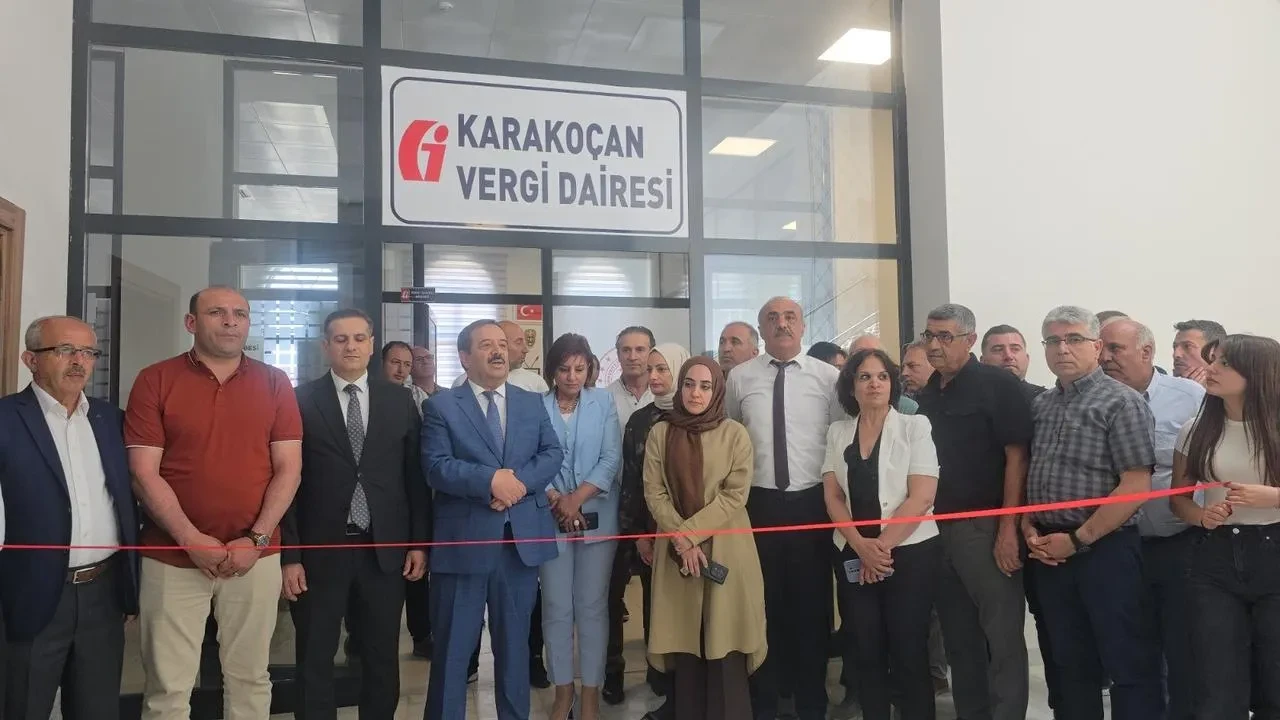 Karakoçan Vergi Dairesi törenle hizmete açıldı