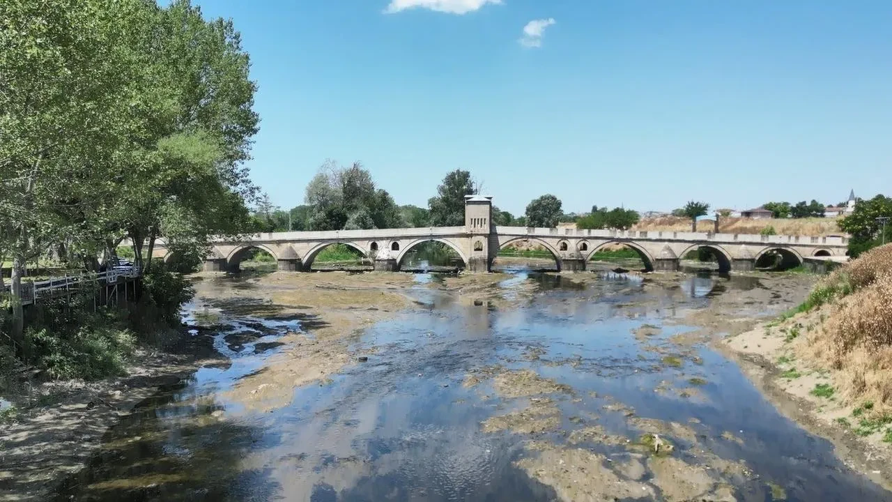 Tunca Nehri Edirne ve Bulgaristanda kuruyor