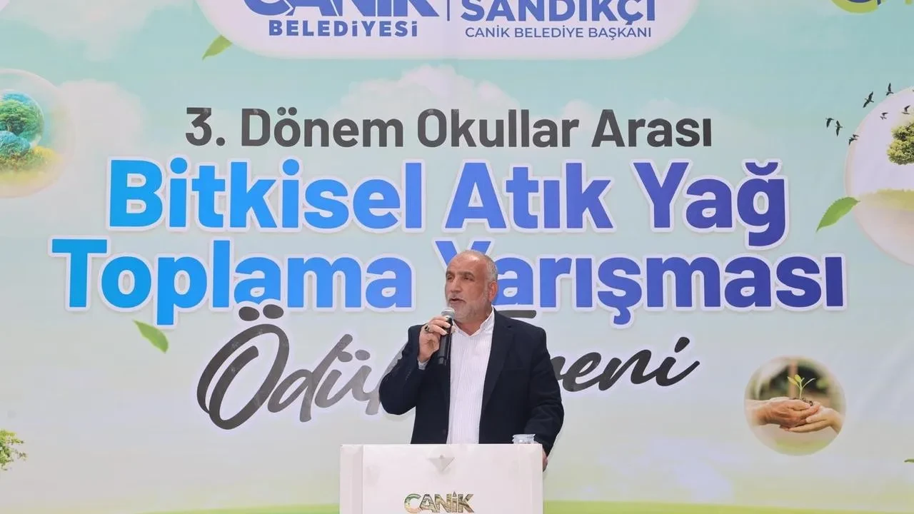 Canik Belediyesi öğrencilerle atık yağları ekonomiye kazandırdı