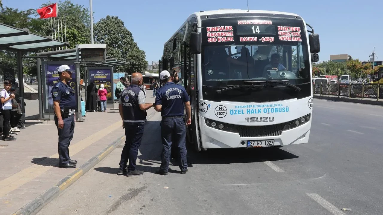 Gaziantep Büyükşehir toplu taşımada klima denetimlerini artırıyor