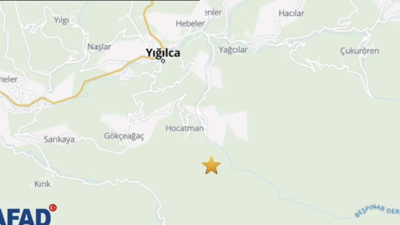 Düzce Yığılca ilçesinde gece yarısı deprem yaşandı