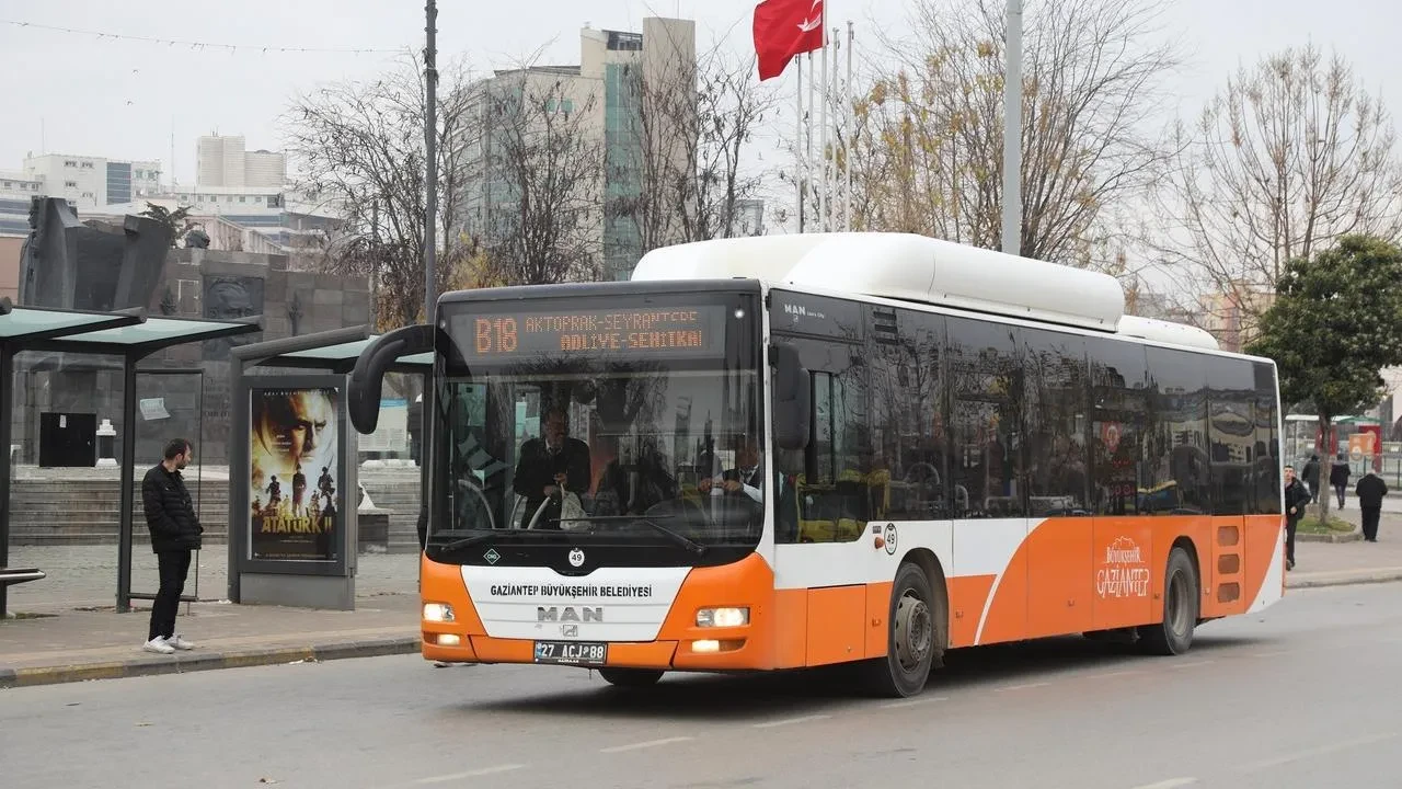 Gaziantep Büyükşehir LGS günü toplu taşımayı ücretsiz yaptı