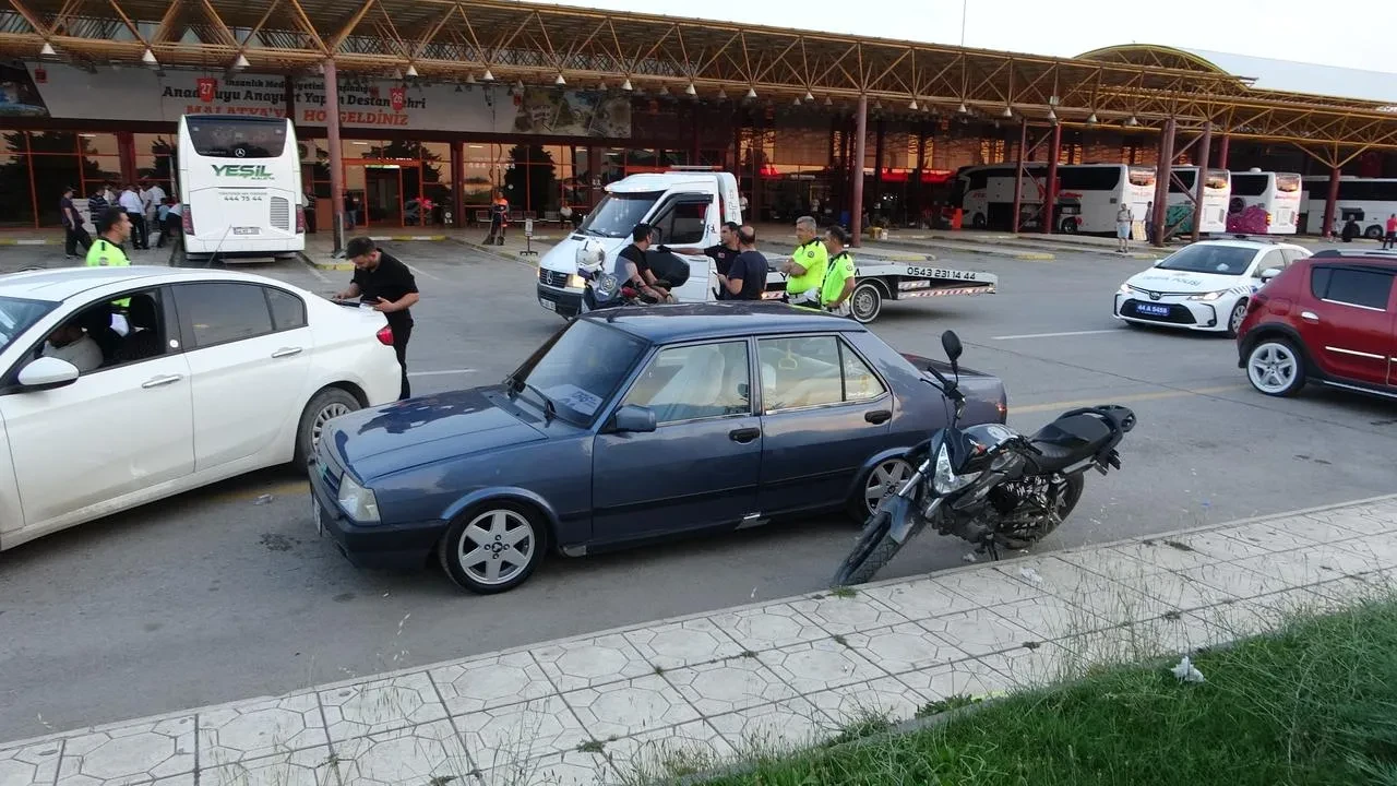 Malatya Terminalinde drift yapan sürücü cezayı yedi