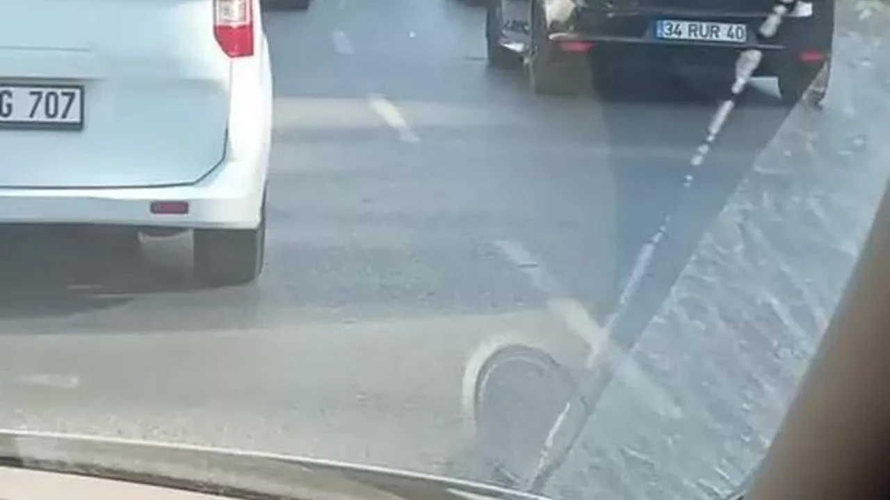 Düğün konvoyu Arnavutköy Boğazköy yolunu kilitledi