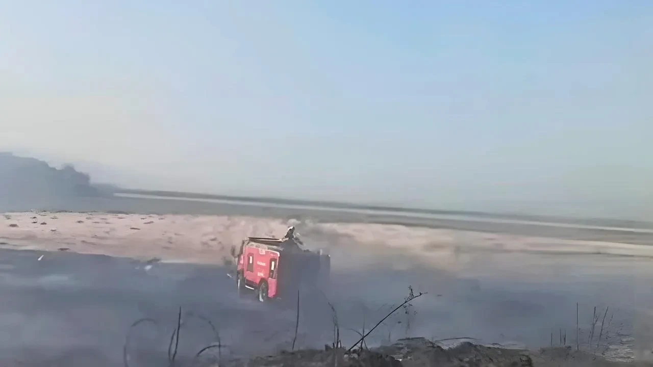 Söke Bağarası yolunda buğday tarlası yangına teslim oldu