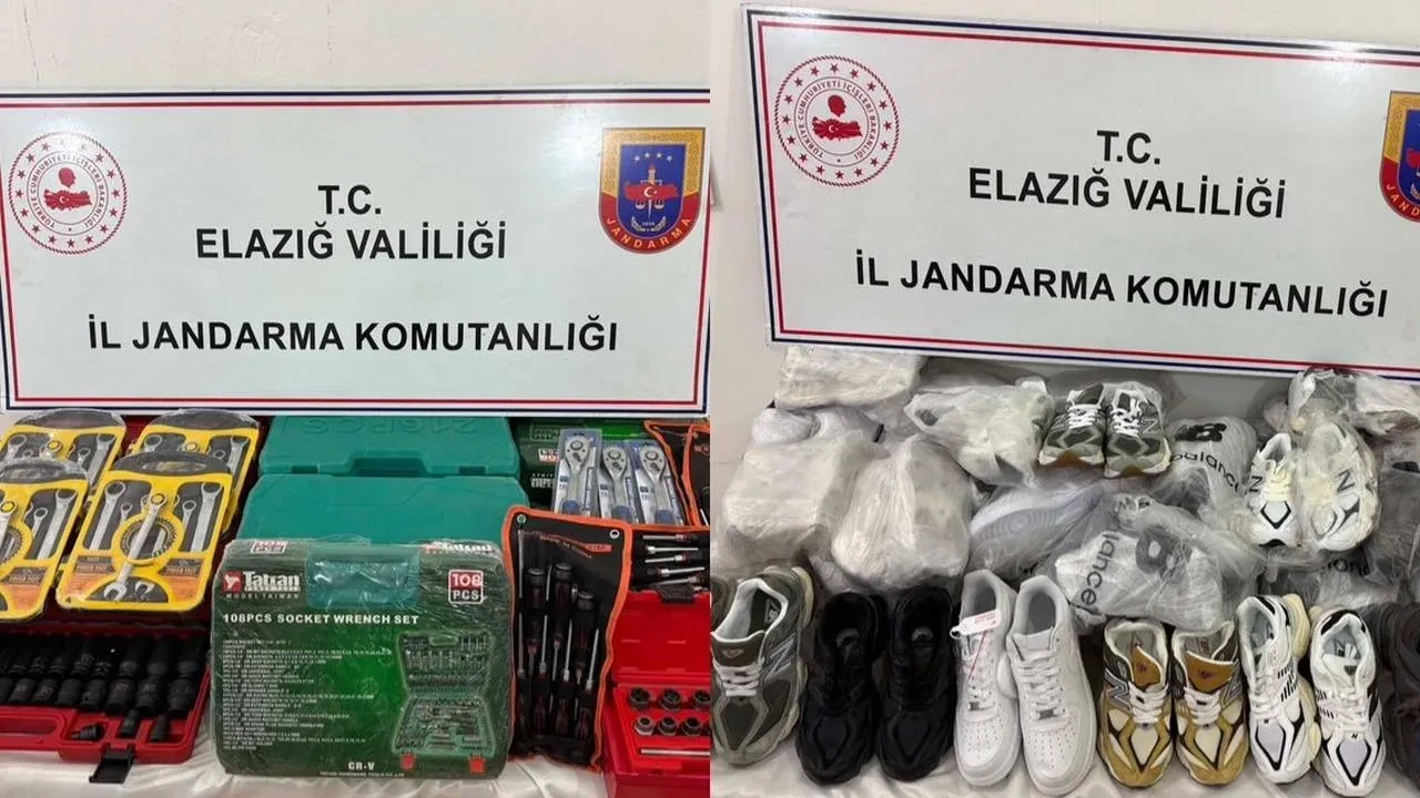 Elazığ’da jandarma gümrük kaçağı ürünlere el koydu