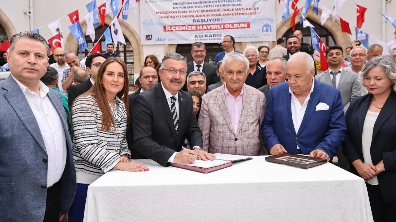 Merzifon su şebekesi için 25 milyon Euro yatırıldı