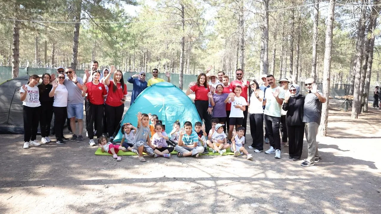 Kayseri Büyükşehir Belediyesi Sarımsaklı Barajı'nda doğa kampı düzenliyor