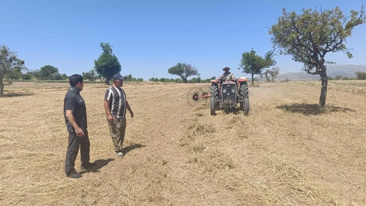 Beyşehir çiftçilerine hibe desteği ile hasat başladı