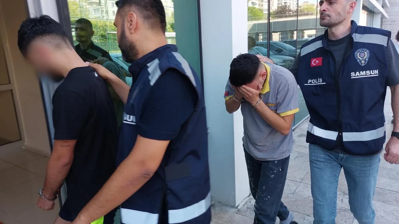 Samsun’da Okuldan Para Çalan 2’si Çocuk 4 Kişi Polis Operasyonuyla Yakalandı
