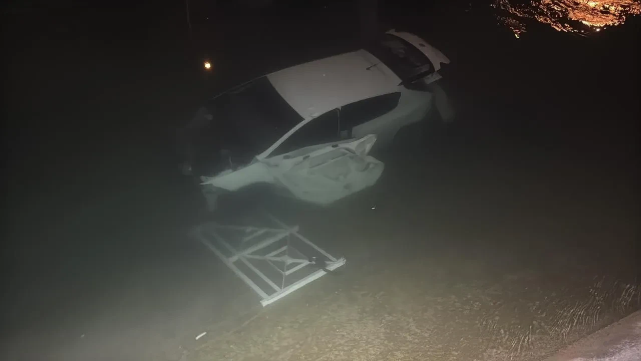 Adana'da otomobil sulama kanalına düştü 3 kişi yaralandı