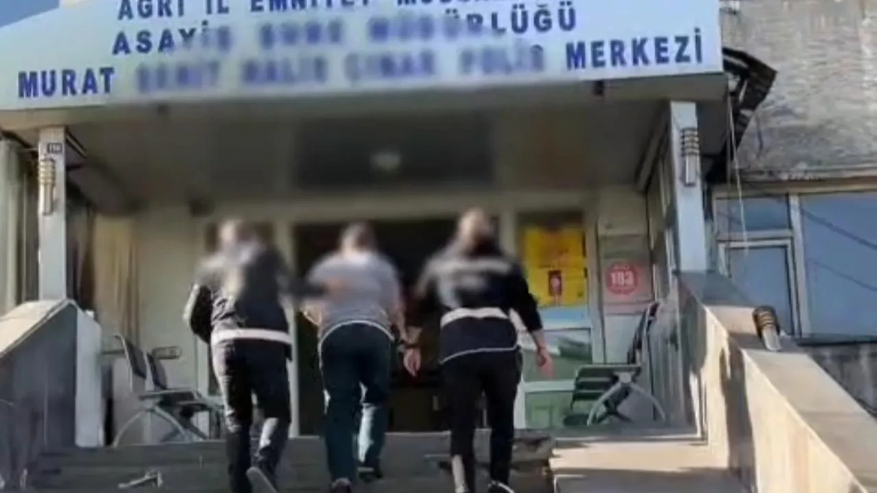 Ağrı'da hakkında kesinleşmiş 10 yıl hapis cezası bulunan hükümlü yakalandı