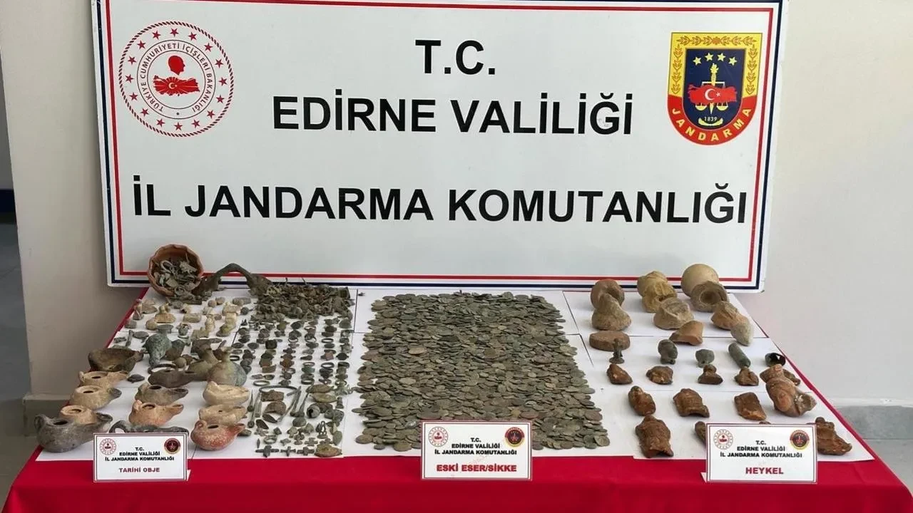 Keşan'da binlerce tarihi eser operasyonla ortaya çıkarıldı