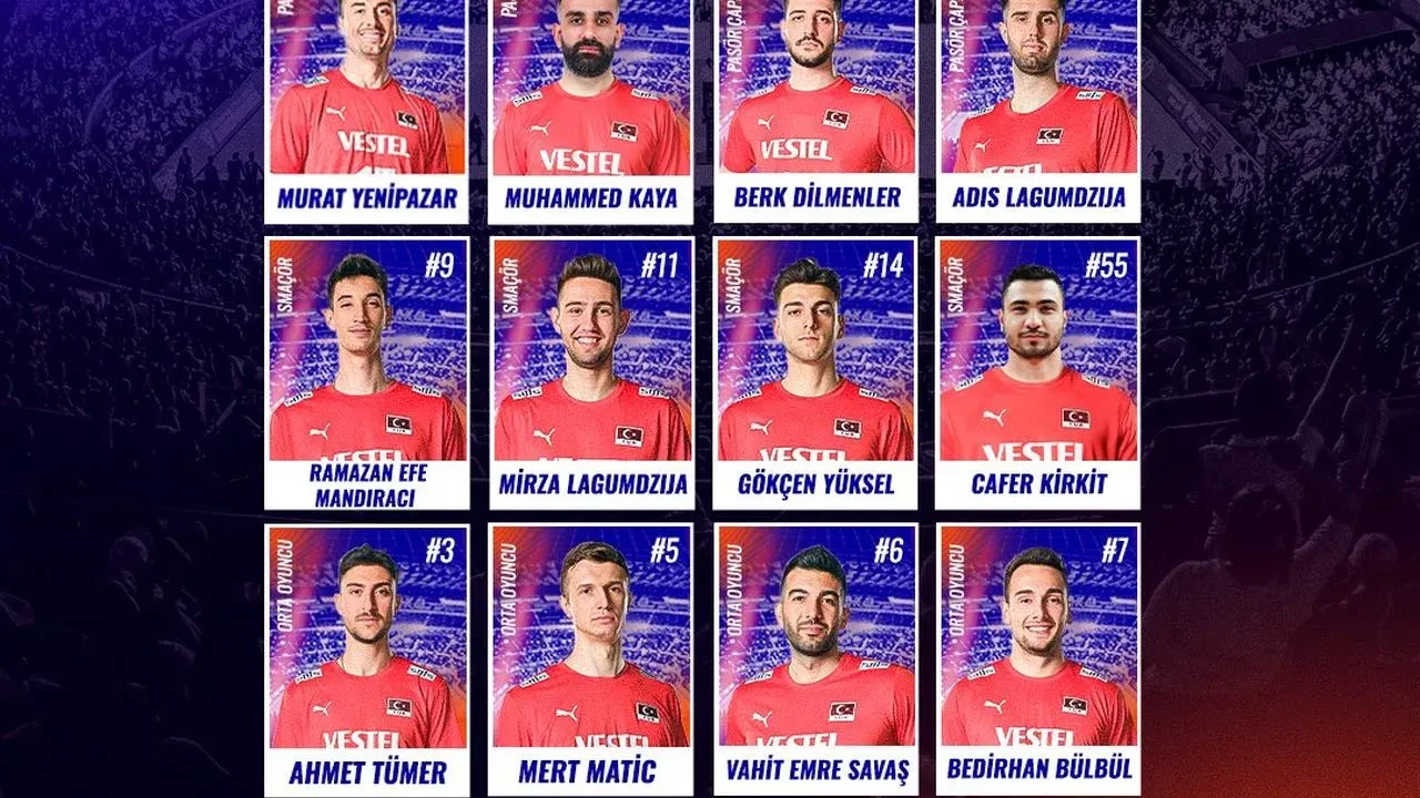A Milli Erkek Voleybol Takımı Milletler Ligi Kadrosu Açıklandı