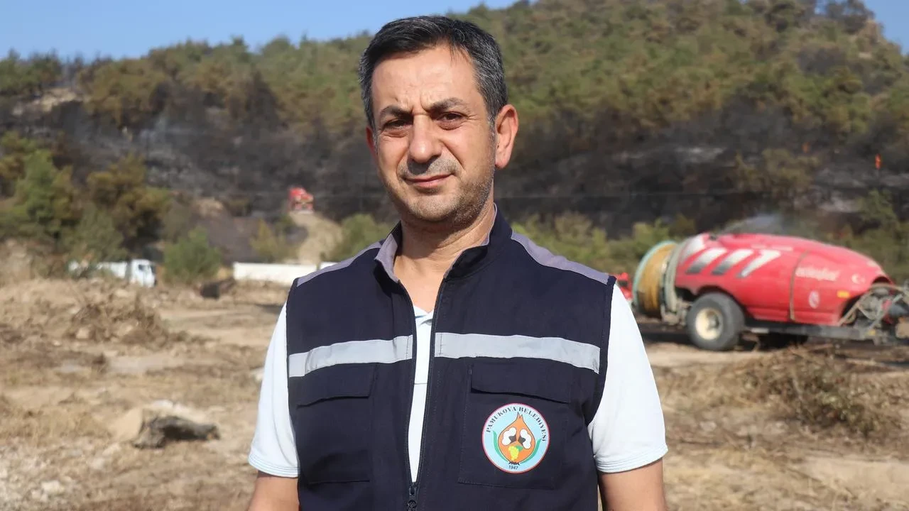 Pamukova Belediye Başkanı Fatih Akın yangında alevler arasında kaldı