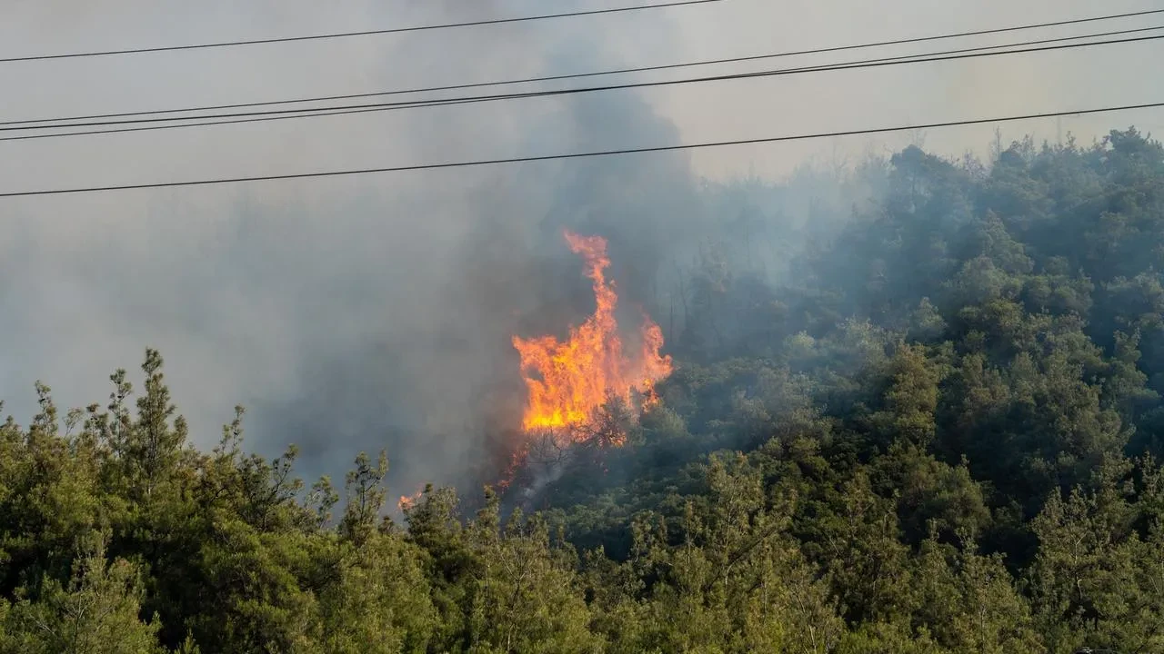 Manisa Valiliği Yunusemre’deki orman yangınına karşı tedbirler aldı.