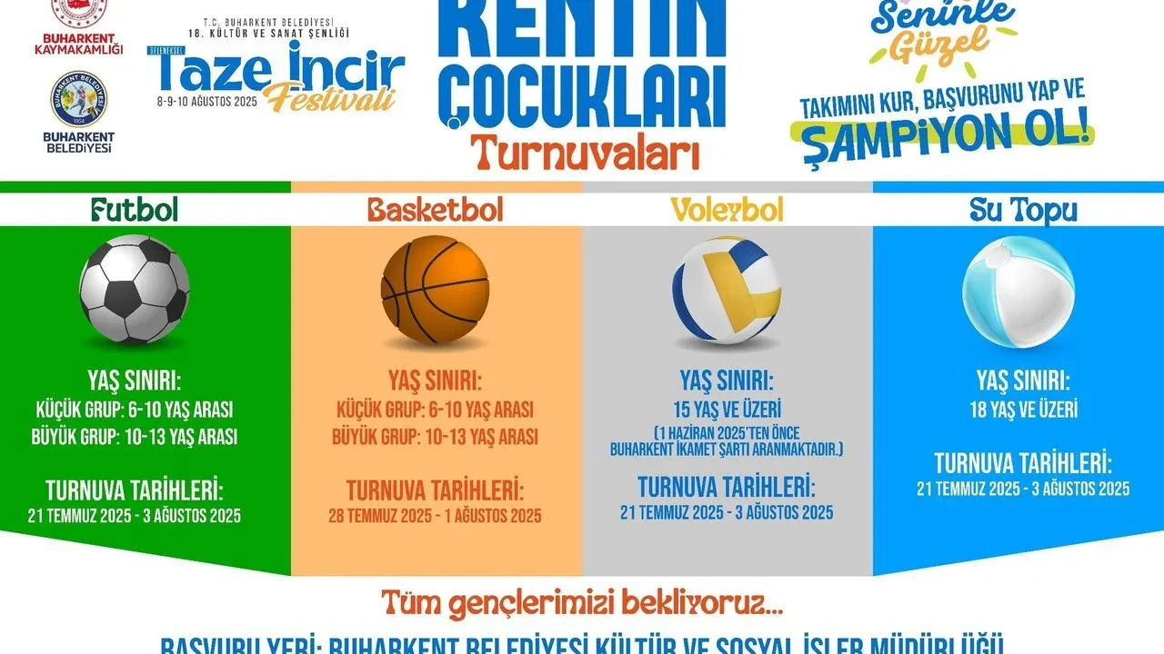 Buharkent'te Taze İncir Festivali Spor Turnuvalarıyla Renklenecek