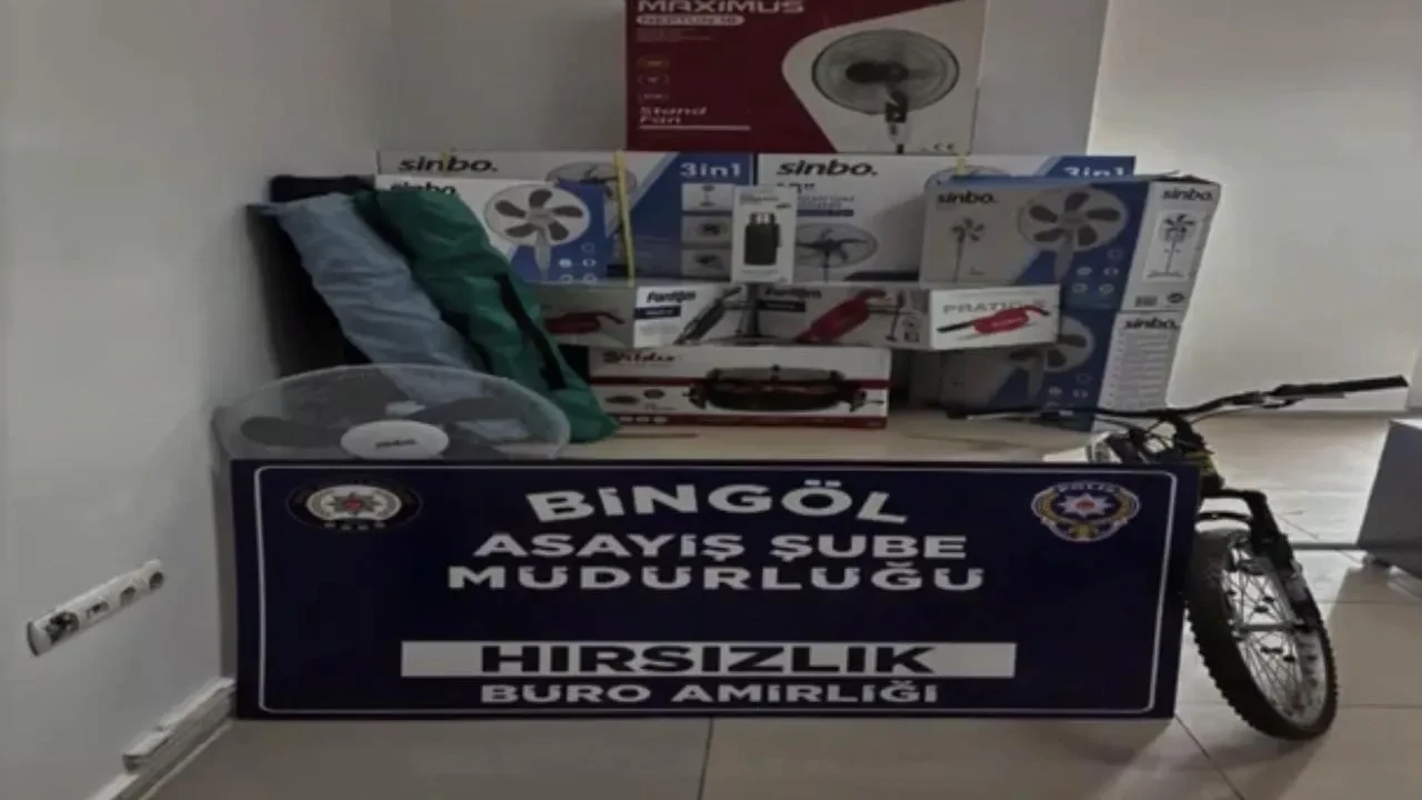 Bingöl’de çalıntı ürünleri internetten satan şüpheli tutuklandı
