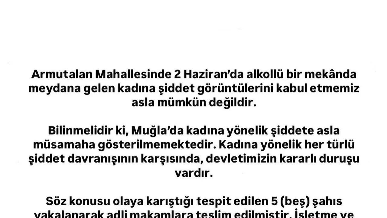 Marmaris'te kadın turistlere şiddet olayına kaymakamlıktan sert tepki
