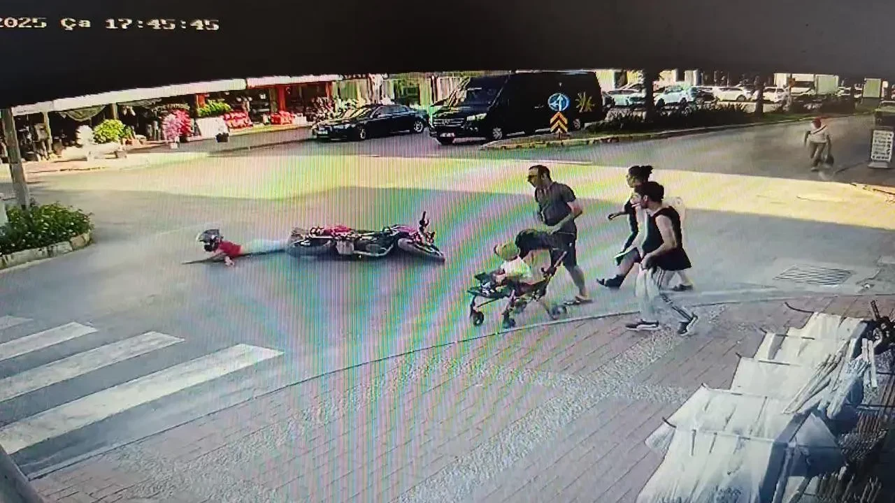 Manavgat kavşağında bir saatte iki kaza yaşandı