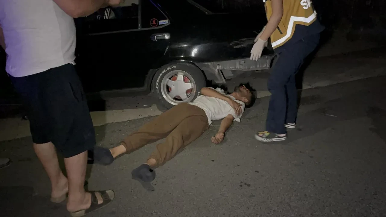 Tekirdağ Çorlu'da otomobil su kanalına uçtu 1 yaralı