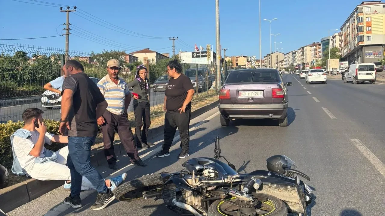 Ereğli'de motosiklet kazasında B.Ç. yaralandı