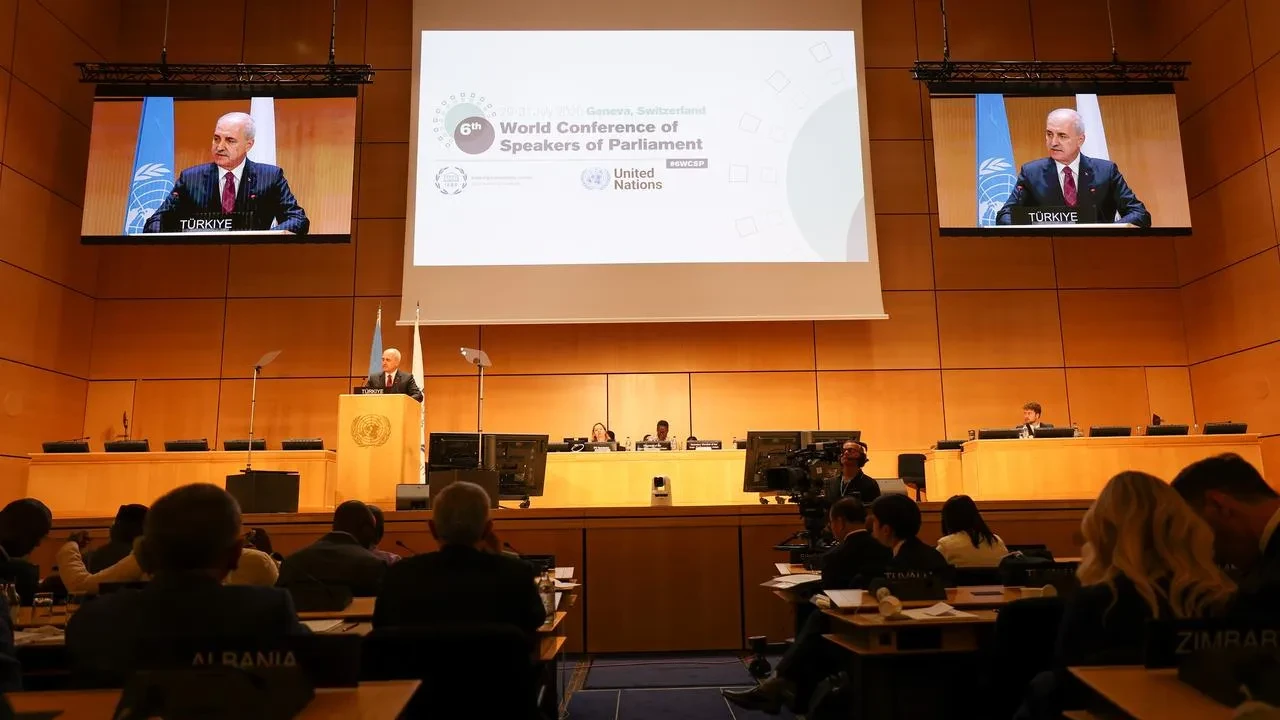 TBMM Başkanı Kurtulmuş Filistin'deki Adalet Meselesini Cenevre'de Ele Aldı