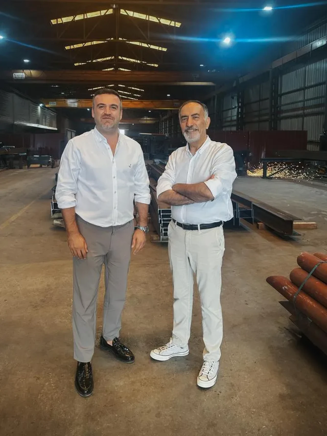 Denizli'de TUCSA Başkanı H. Yener Gür'eş ilk çelik apartmanı inceledi