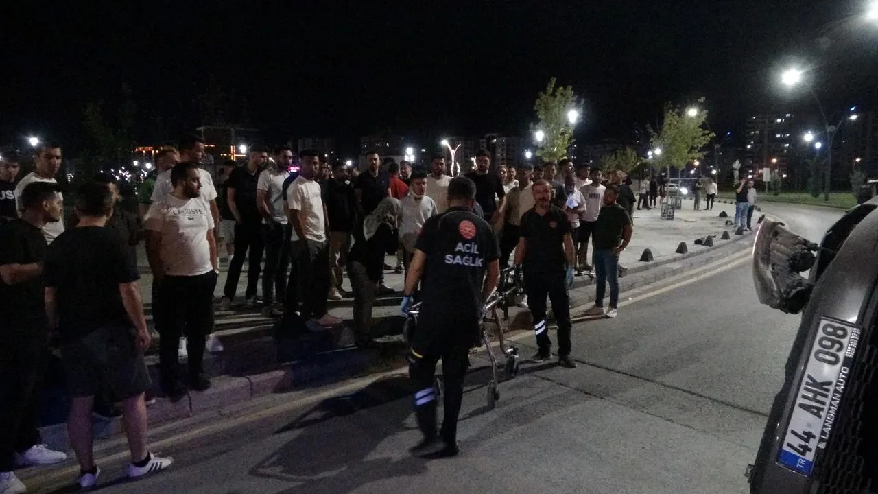 Malatya'da kontrolden çıkan araç devrildi ve sürücü yaralandı