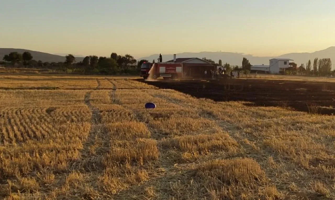Beyşehir’de Anız Yangınları Ormanlık Alana Sıçramadan Söndürüldü