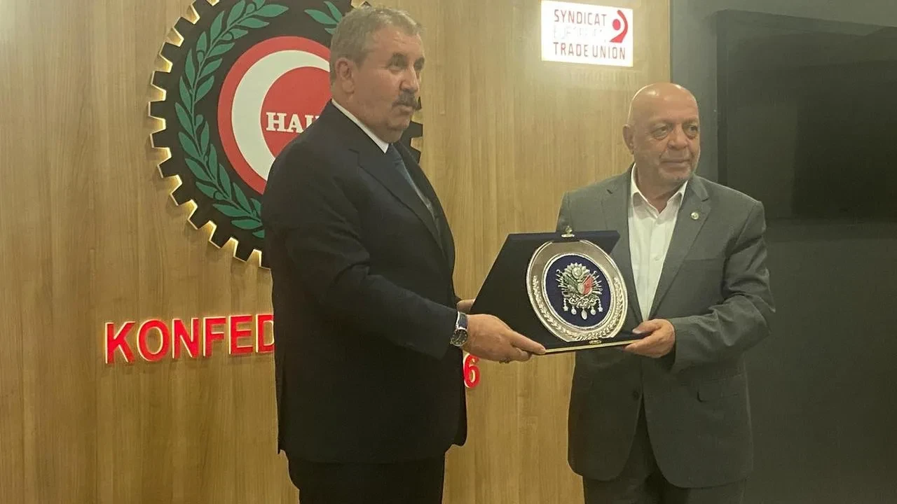 BBP Başkanı Mustafa Destici HAK-İŞ Konfederasyonu’nu Ziyaret Etti