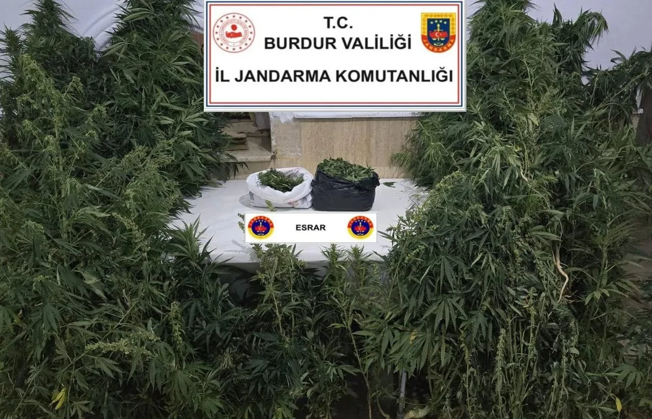 Burdur Bucak’ta jandarma uyuşturucu operasyonunda iki şüpheli gözaltına alındı
