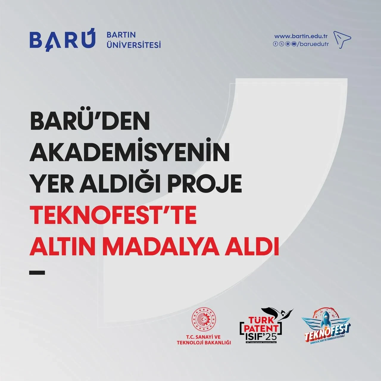 Bartın Üniversitesi projesi TEKNOFEST'te altın madalya kazandı