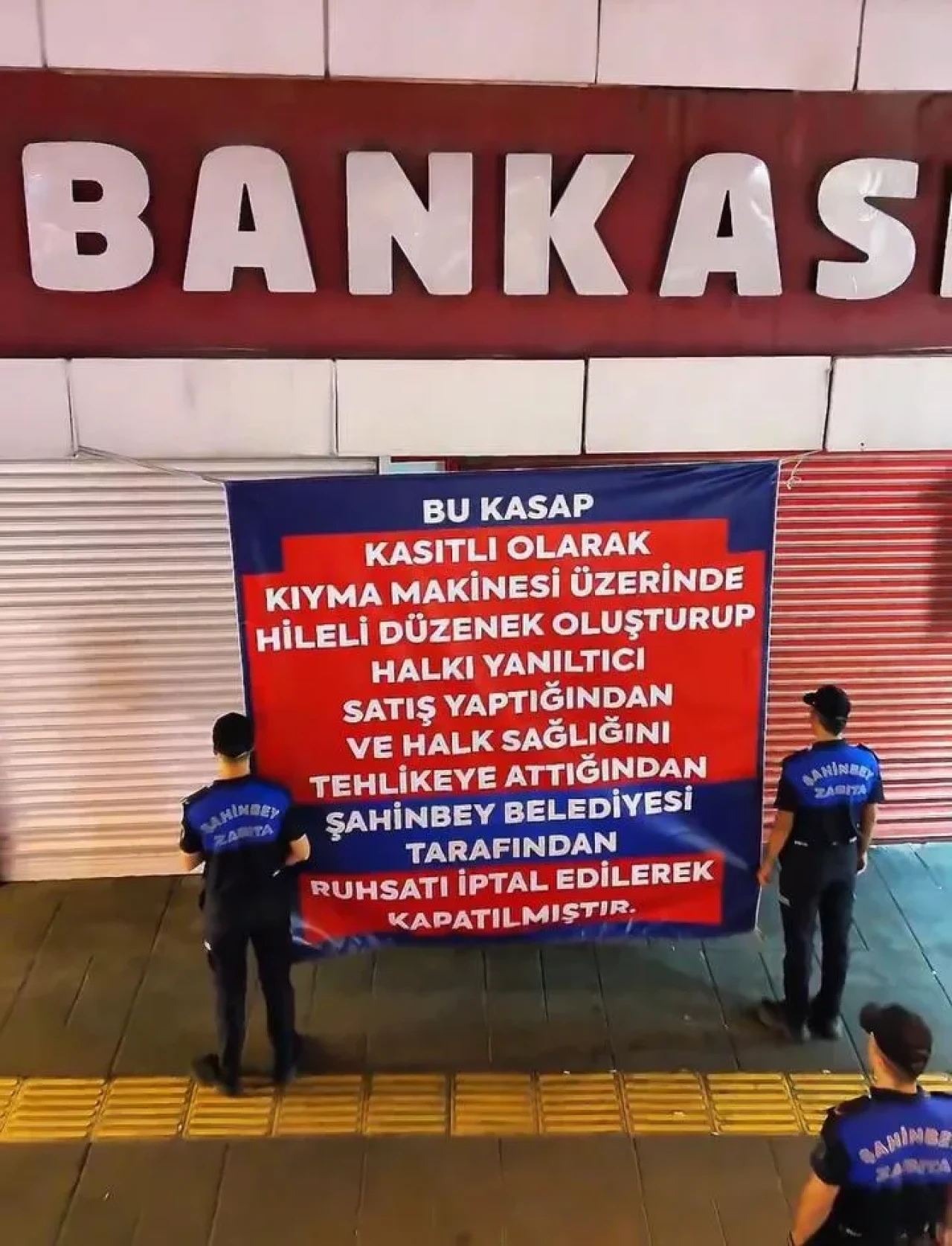 Gaziantep’te Bozuk Et Yediren Kasap Zabıta Tarafından Mühürlendi