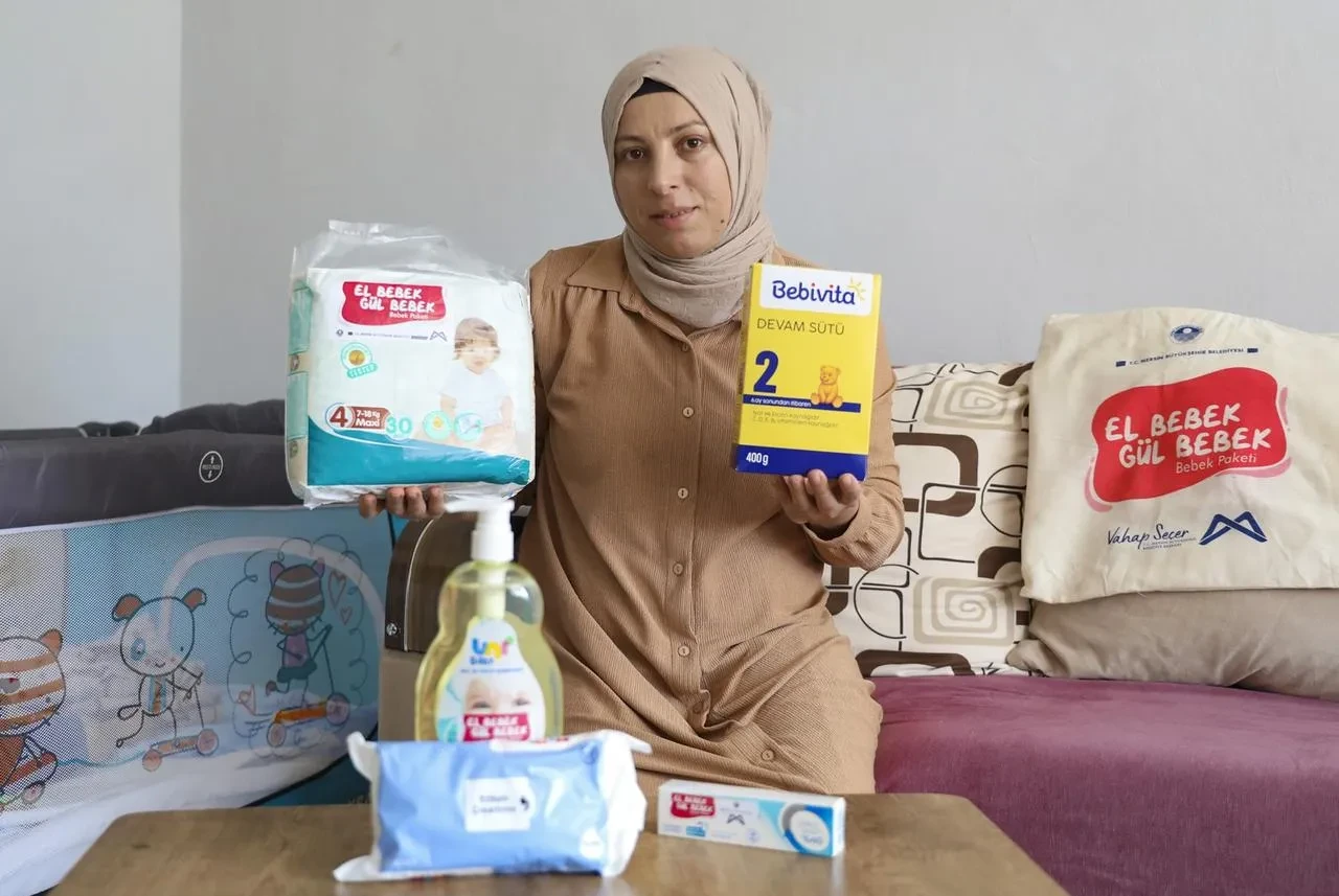Mersin Büyükşehir Belediyesi 53 bin 113 bebek destek paketi dağıttı