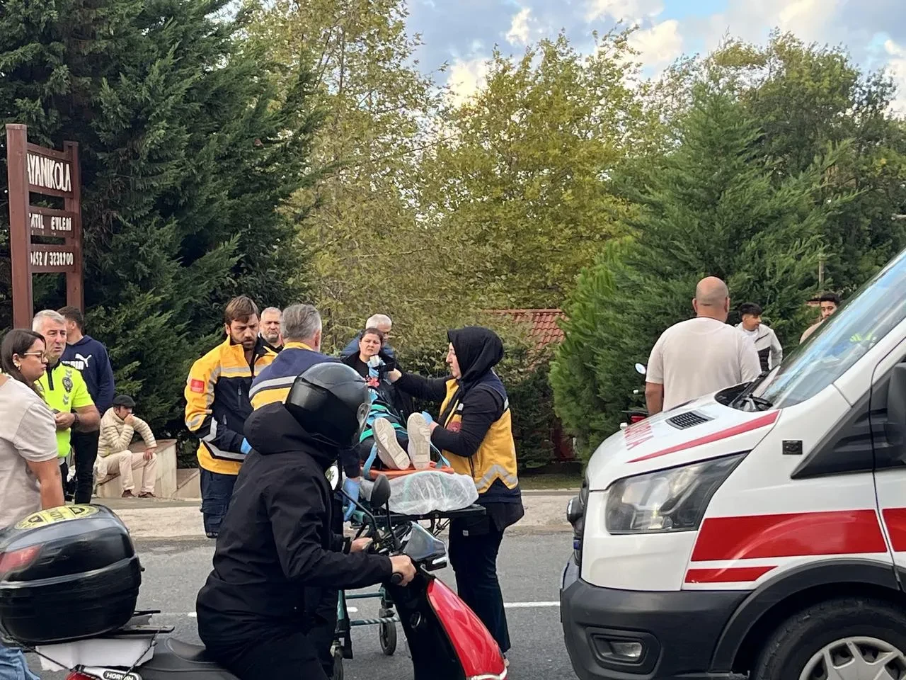 Ordu’nun Ünye ilçesinde otomobil ile motosiklet çarpıştı, bir kişi yaralandı